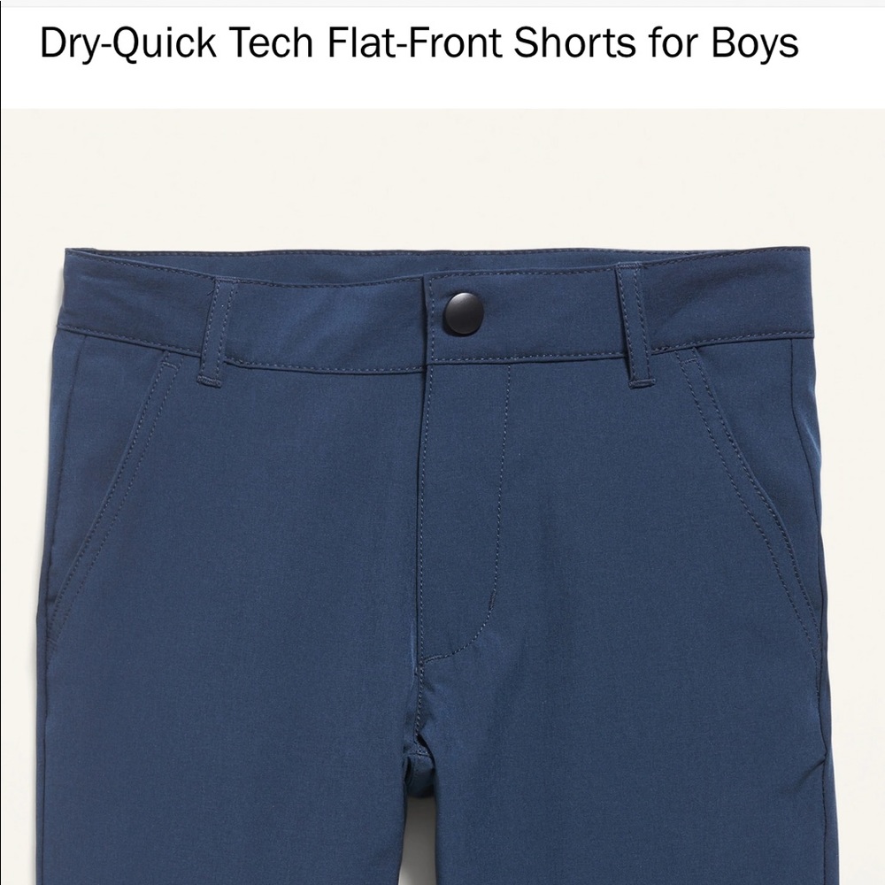 2 pair Boys old navy dry fit tech navy shorts 14